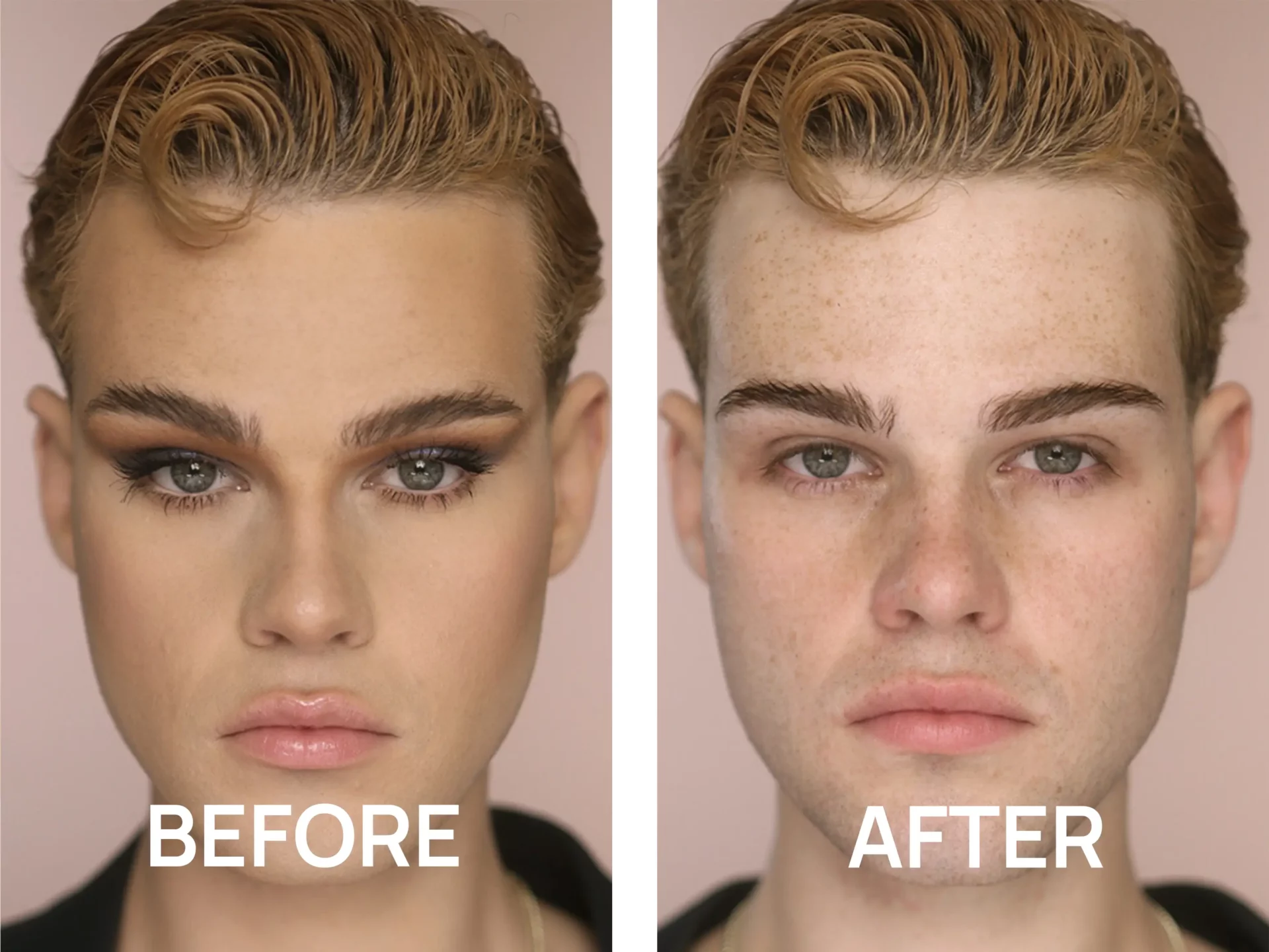 Reinigingsolie ALPHA-H BEFORE AFTER
