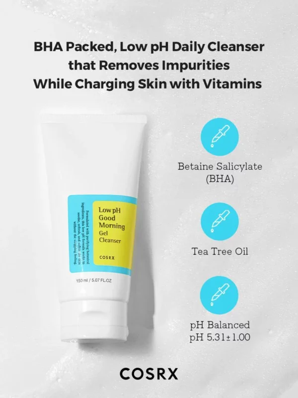 COSRX - Low pH Good Morning Gel Cleanser - Info