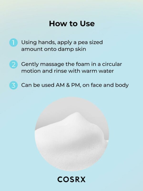 COSRX - Low pH Good Morning Gel Cleanser - Gebruiksaanwijzing