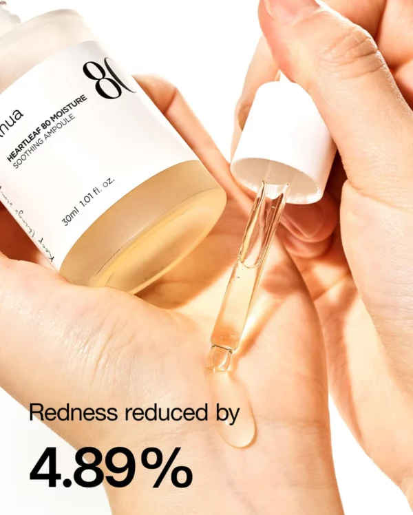 Anua - HEARTLEAF 80% MOISTURE SOOTHING AMPOULE - Infographic