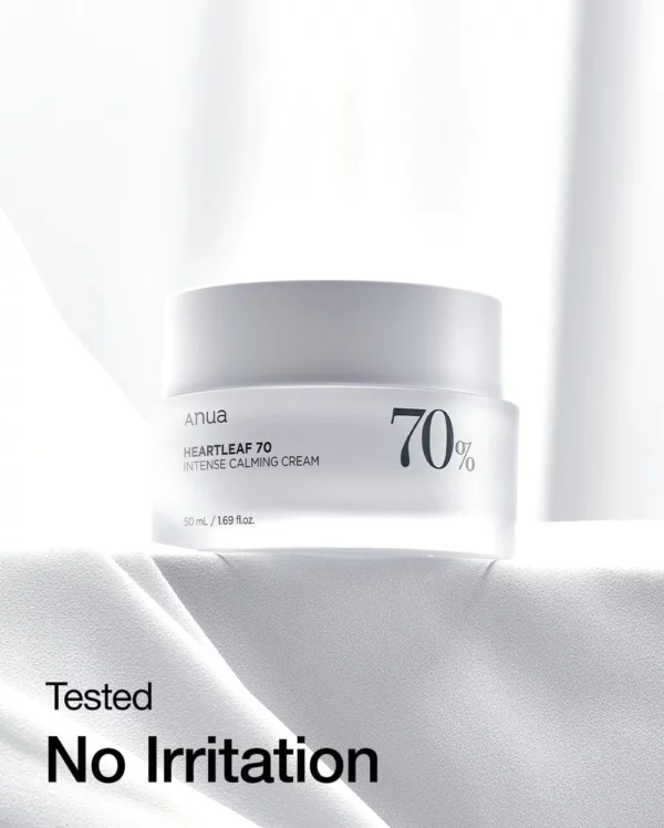 Anua - Moisturizer - Intense Calming Cream - Heartleaf-70 - 50ml - Infographic